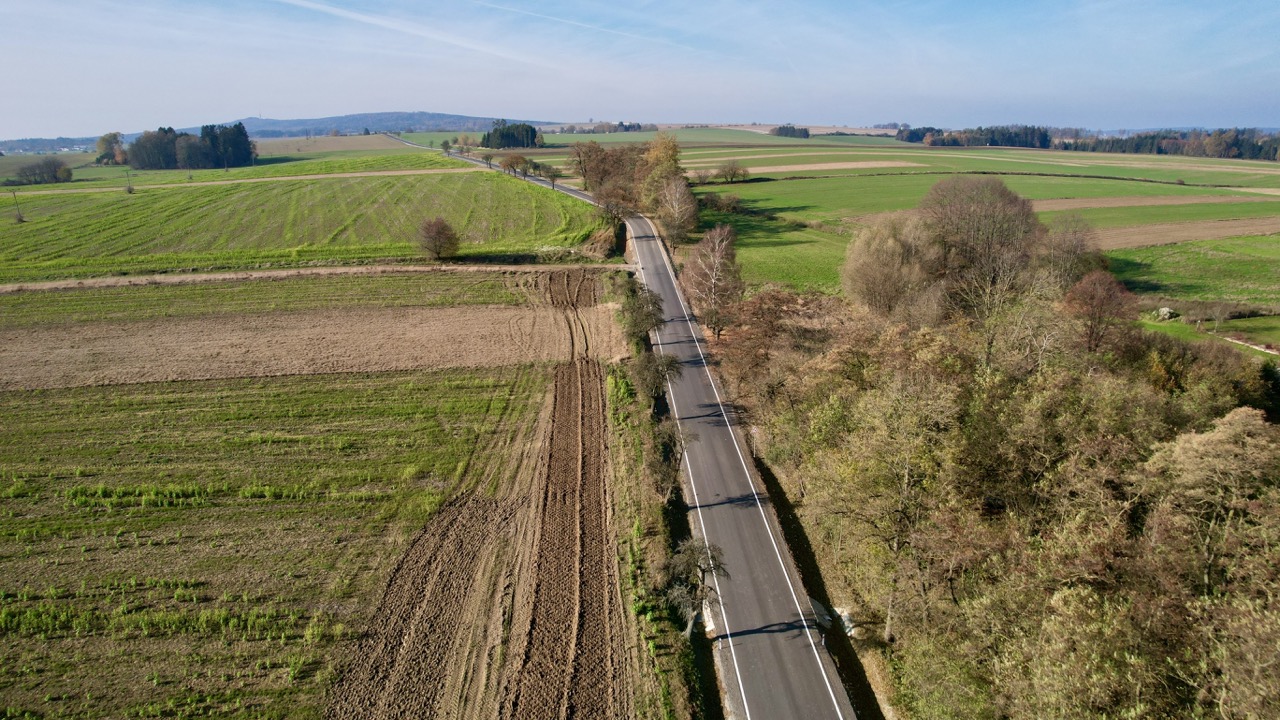 Silnice III/1281 – rekonstrukce úseku Košetice–Vyklantice - Road and bridge construction